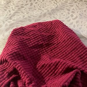 Amazon Essentials Burgundy Textured Bar stool covers